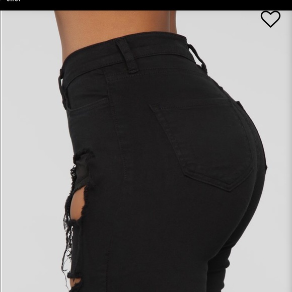 black ripped shorts fashion nova